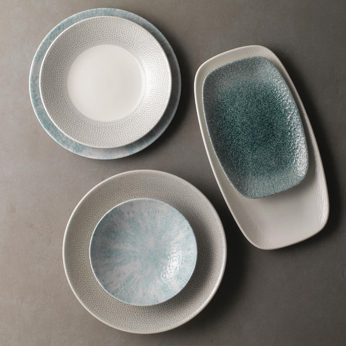 Churchill Raku Oblong Chef Plates Jade Green 157 x 237mm (12 Pack) Churchill