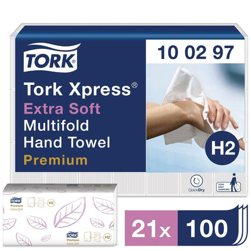 Tork Xpress Extra-Soft Multi-Fold Hand Towels 2-Ply (2100 Pack) Tork