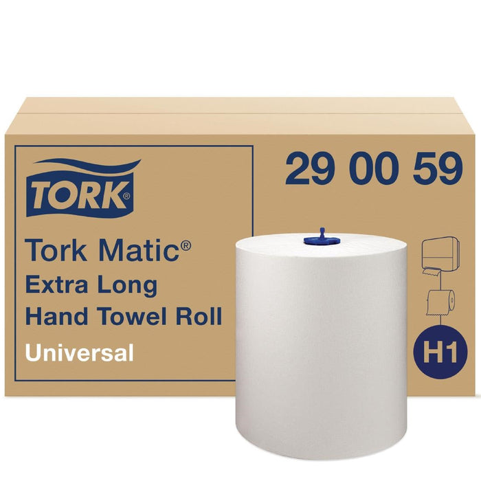 Tork Matic Extra-Long Hand Towel Rolls 1-Ply 280m (6 Pack) Tork