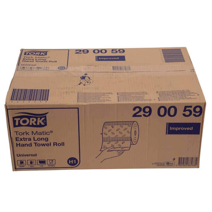 Tork Matic Extra-Long Hand Towel Rolls 1-Ply 280m (6 Pack) Tork