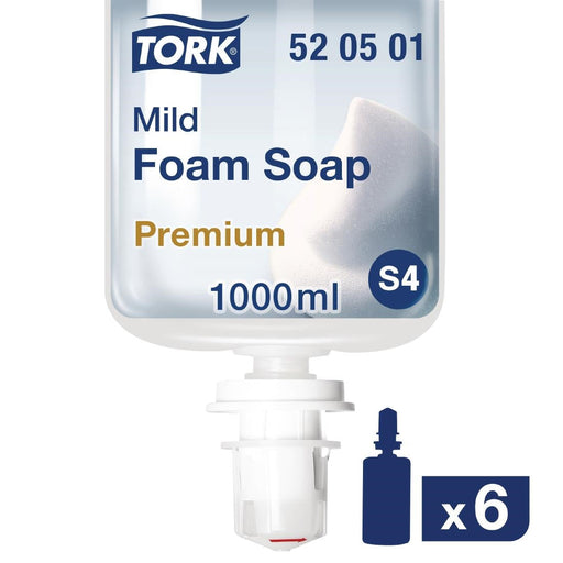 Tork Perfumed Mild Foam Hand Soap 1Ltr (6 Pack) Tork