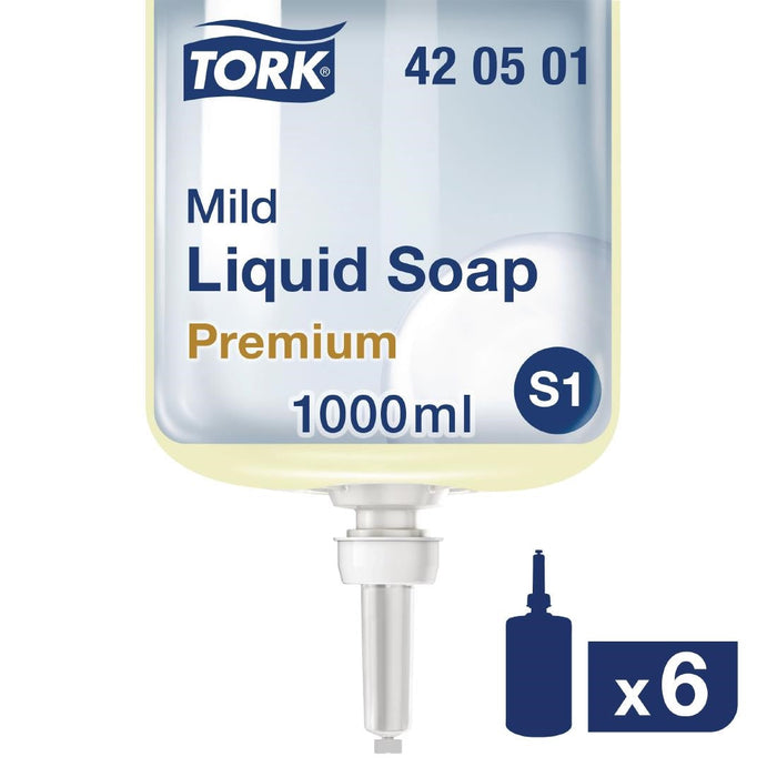 Tork Perfumed Mild Liquid Hand Soap 1Ltr (6 Pack) Tork