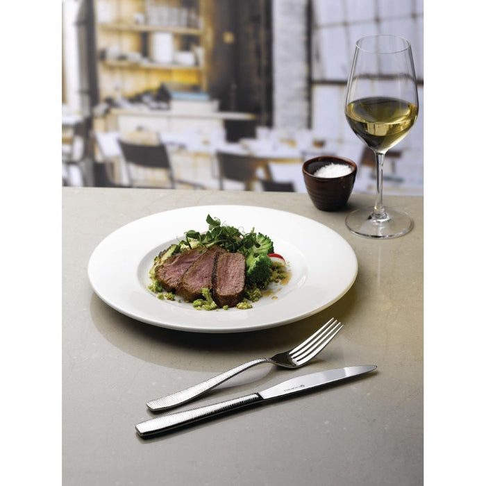 Churchill Bamboo Footed Plate 304mm (12 Pack) Churchill