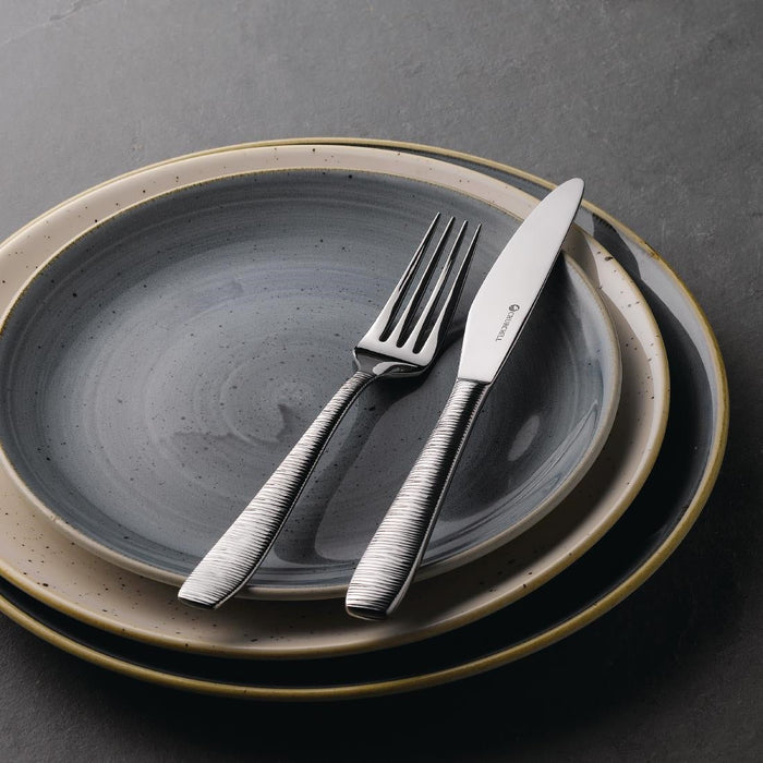 Churchill Stonecast Round Coupe Plate Peppercorn Grey 185mm Churchill