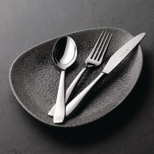 Churchill Studio Prints Raku Triangular Plates Quartz Black 300mm (6 Pack) Churchill