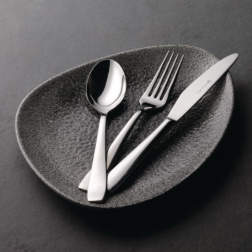 Churchill Studio Prints Raku Triangular Plates Quartz Black 200mm (12 Pack) Churchill