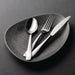 Churchill Studio Prints Raku Triangular Plates Quartz Black 300mm (6 Pack) Churchill