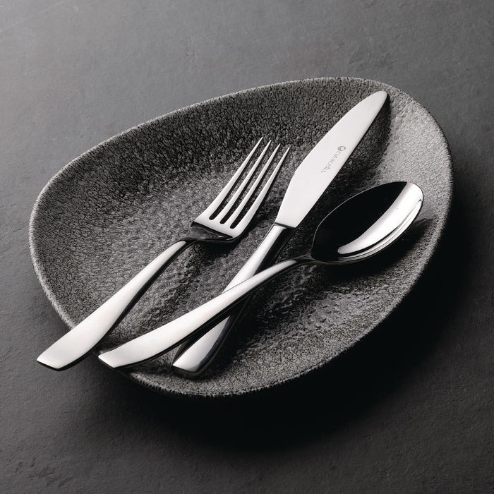 Churchill Studio Prints Raku Triangular Plates Quartz Black 300mm (6 Pack) Churchill