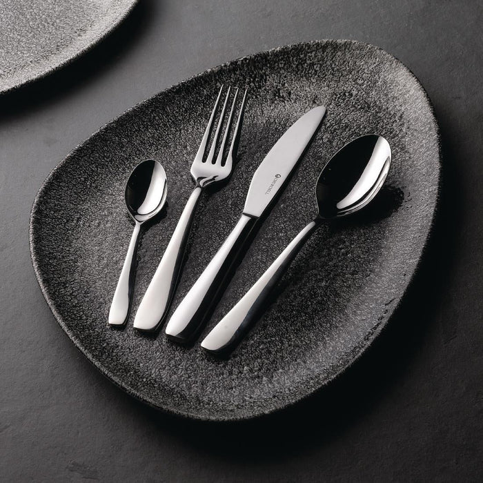 Churchill Studio Prints Raku Triangular Plates Quartz Black 300mm (6 Pack) Churchill