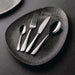 Churchill Studio Prints Raku Triangular Plates Quartz Black 300mm (6 Pack) Churchill