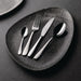 Churchill Studio Prints Raku Triangular Plates Quartz Black 200mm (12 Pack) Churchill
