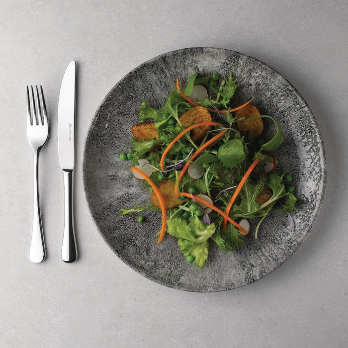 Churchill Stone Quartz Black Evolve Coupe Plates 260mm (12 Pack) Churchill