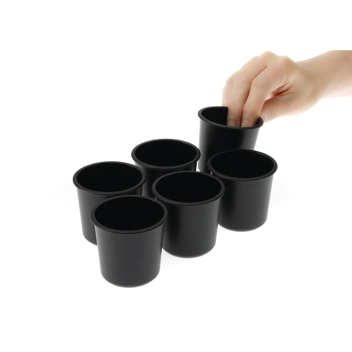 Matfer Bourgeat Exoglass Dariole Mould 55mm (6 Pack) Matfer Bourgeat