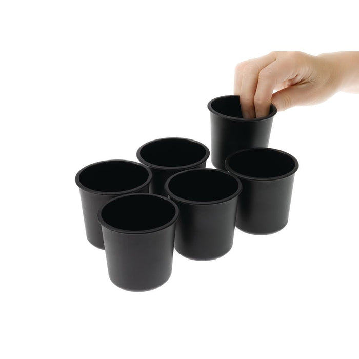 Matfer Bourgeat Exoglass Dariole Mould 60mm (6 Pack) Matfer Bourgeat