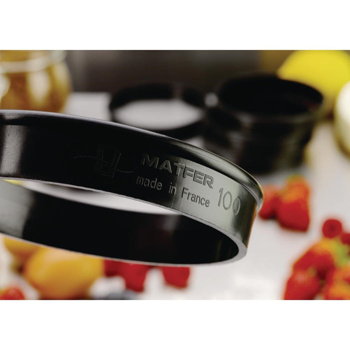 Matfer Bourgeat Exoglass Tart Ring 100mm (6 Pack) Matfer Bourgeat