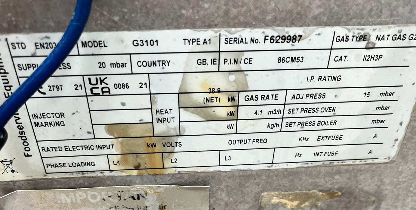 Falcon G3101 6 Burner Oven Range Cooker Natural Gas-Refurbished Canmac Refurbished