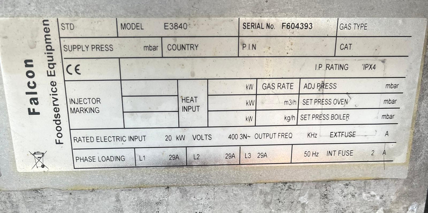 Falcon Single Tank Twin Basket Free Standing Electric Fryer E3840-Refurbished Canmac Refurbished