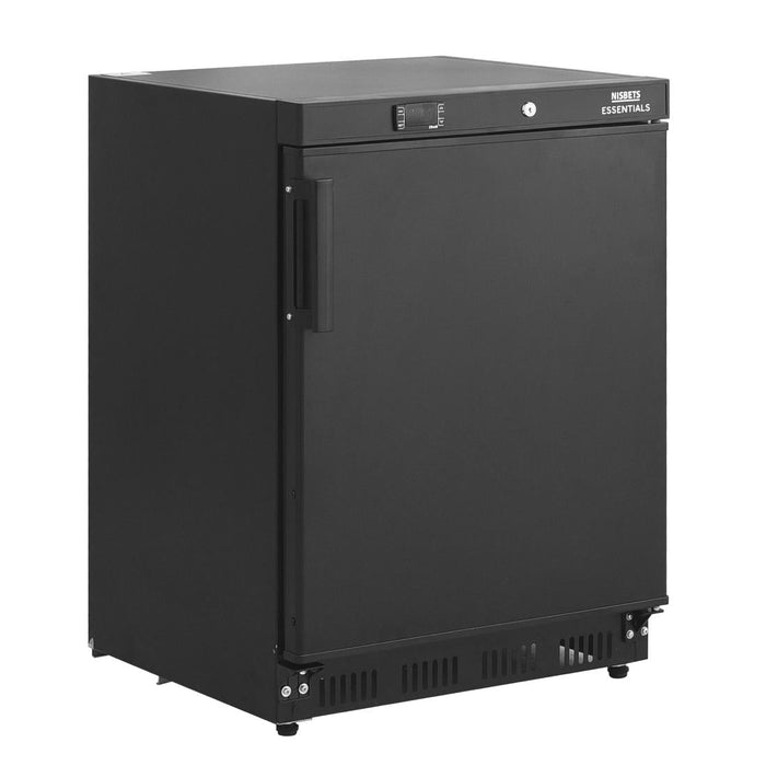 Nisbets Essentials Undercounter Refrigerator Black - 150Ltr Nisbets Essentials