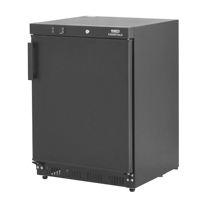 Nisbets Essentials Undercounter Freezer Black - 140Ltr Nisbets Essentials