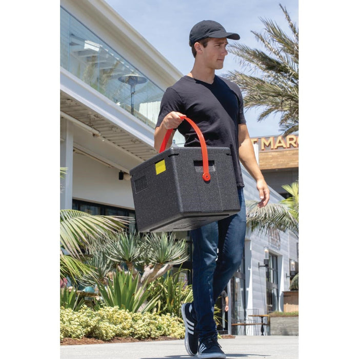 Cambro EPP GoBox Insulated Food Carrier with Strap 1/2 GN Cambro