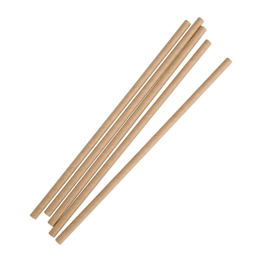 Fiesta Compostable Paper Straws Kraft (250 Pack) Fiesta Compostable