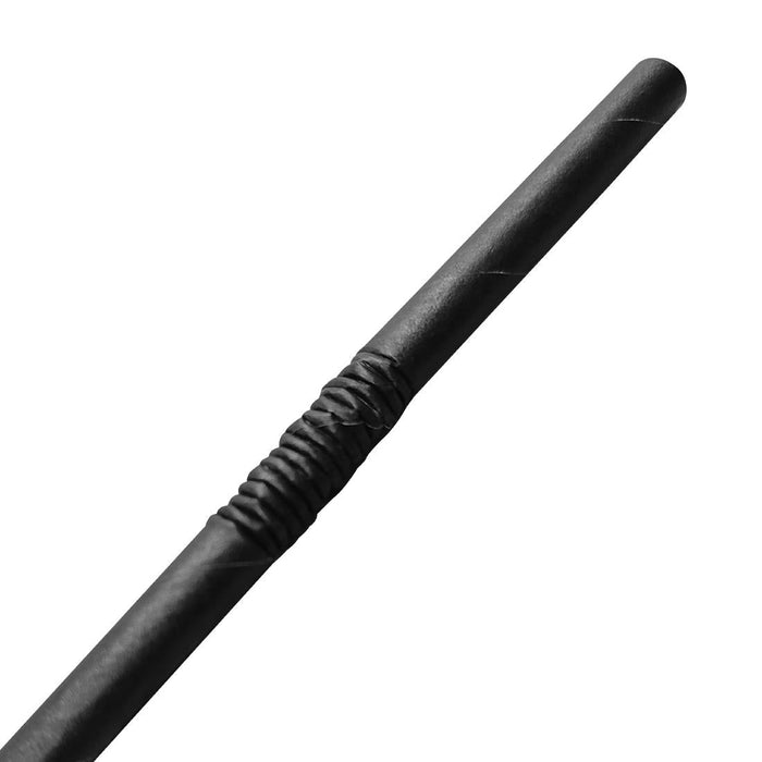 Fiesta Compostable Bendy Paper Straws Black (250 Pack) Fiesta Compostable