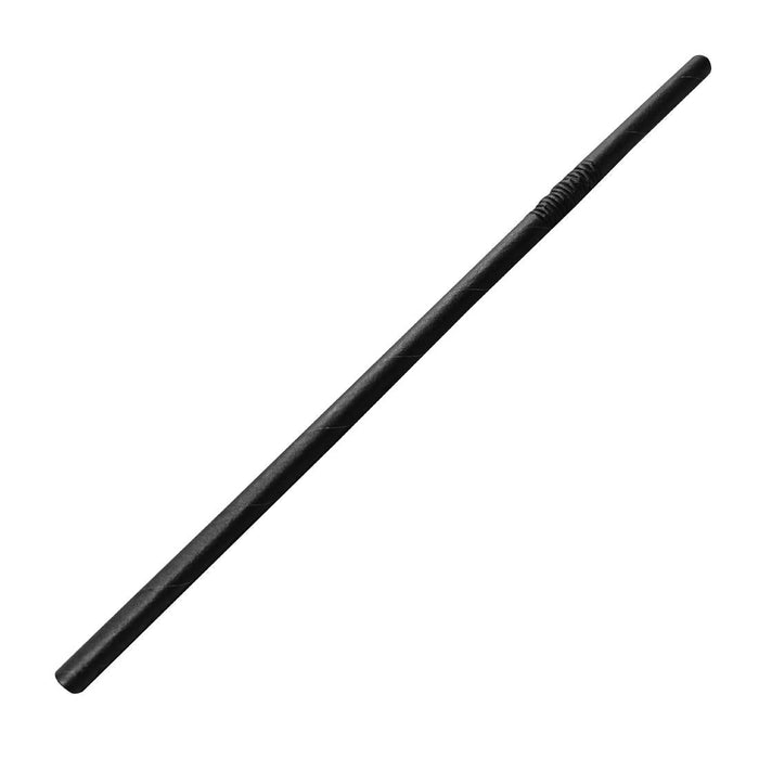 Fiesta Compostable Bendy Paper Straws Black (250 Pack) Fiesta Compostable
