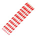 Fiesta Compostable Bendy Paper Straws Red Stripes (250 Pack) Fiesta Compostable