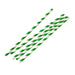 Fiesta Compostable Bendy Paper Straws Green Stripes (250 Pack) Fiesta Compostable