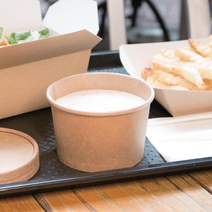 Fiesta Compostable Soup Containers 98mm 230ml / 8oz (500 Pack) Fiesta Compostable