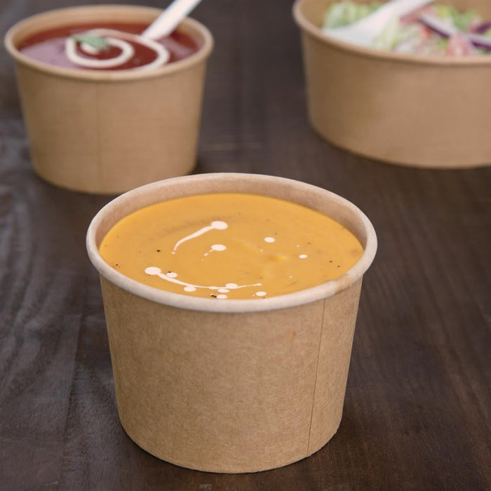 Fiesta Compostable Soup Containers 98mm 340ml / 12oz (500 Pack) Fiesta Compostable