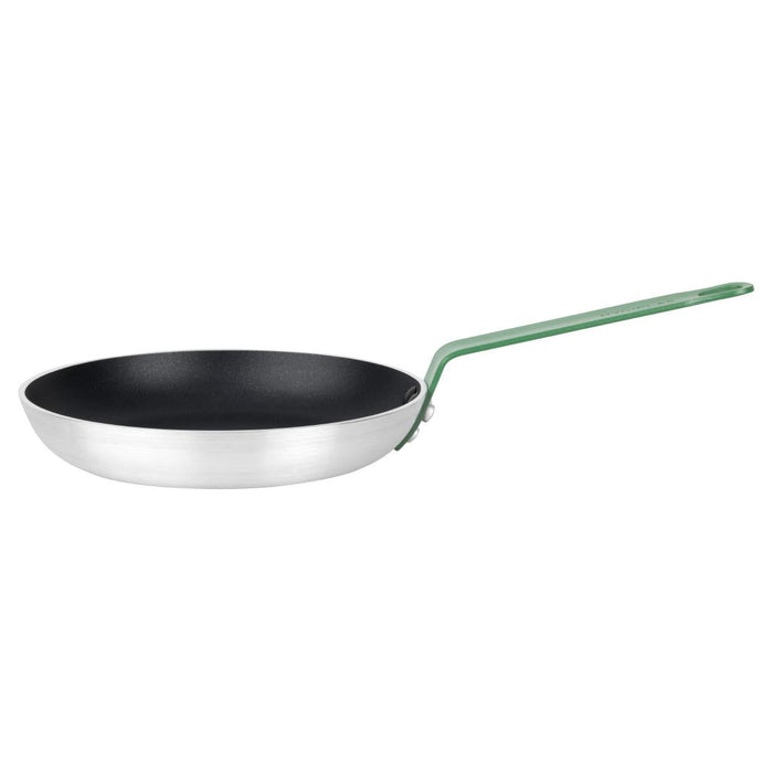 Hygiplas Aluminium Non-stick Teflon Platinum Plus Frying Pan Green Handle 24cm Hygiplas