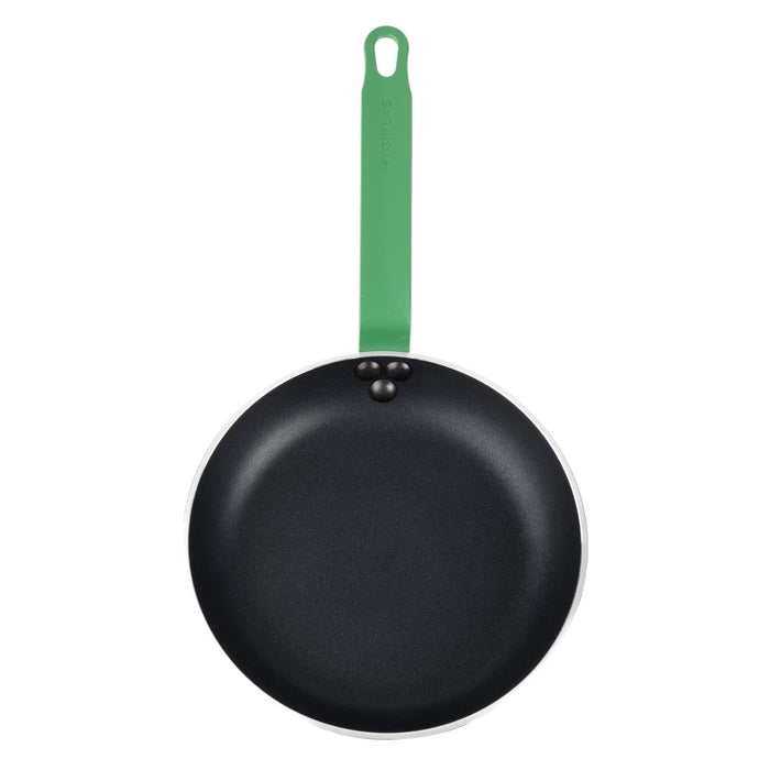 Hygiplas Aluminium Non-stick Teflon Platinum Plus Frying Pan Green Handle 24cm Hygiplas