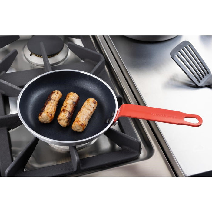 Hygiplas Aluminium Non-stick Teflon Platinum Plus Frying Pan with Red Handle 20cm Hygiplas