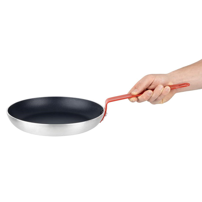 Hygiplas Aluminium Non-stick Teflon Platinum Plus Frying Pan with Red Handle 28cm Hygiplas