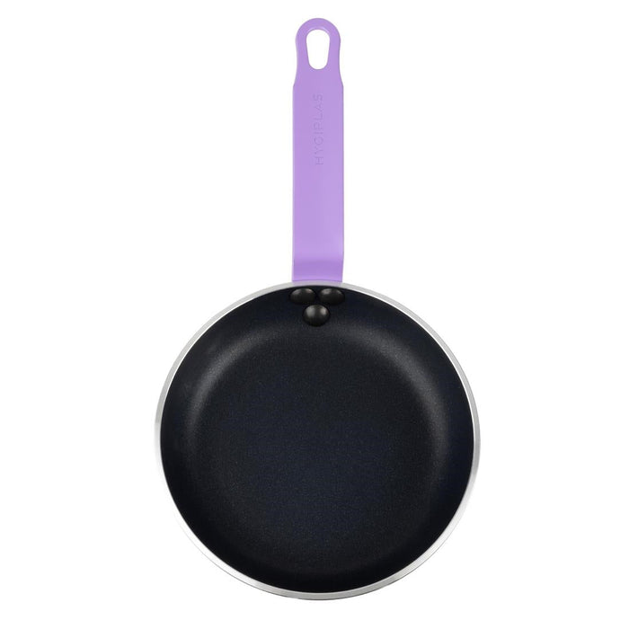 Hygiplas Aluminium Non-Stick Teflon Platinum Plus Frying Pan with Purple Handle 20cm Hygiplas