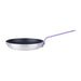 Hygiplas Aluminium Non-Stick Teflon Platinum Plus Frying Pan with Purple Handle 24cm Hygiplas