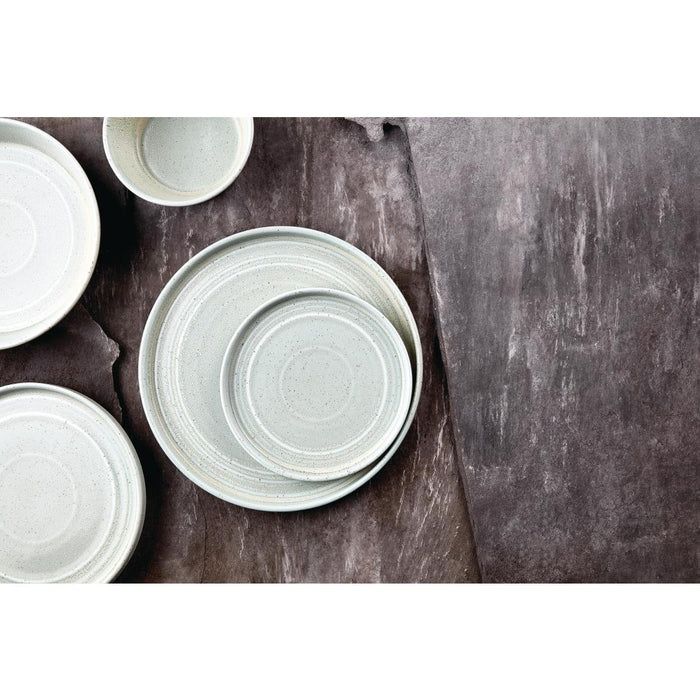 Olympia Cavolo Flat Round Plates Spring Green 220mm (6 Pack) Olympia