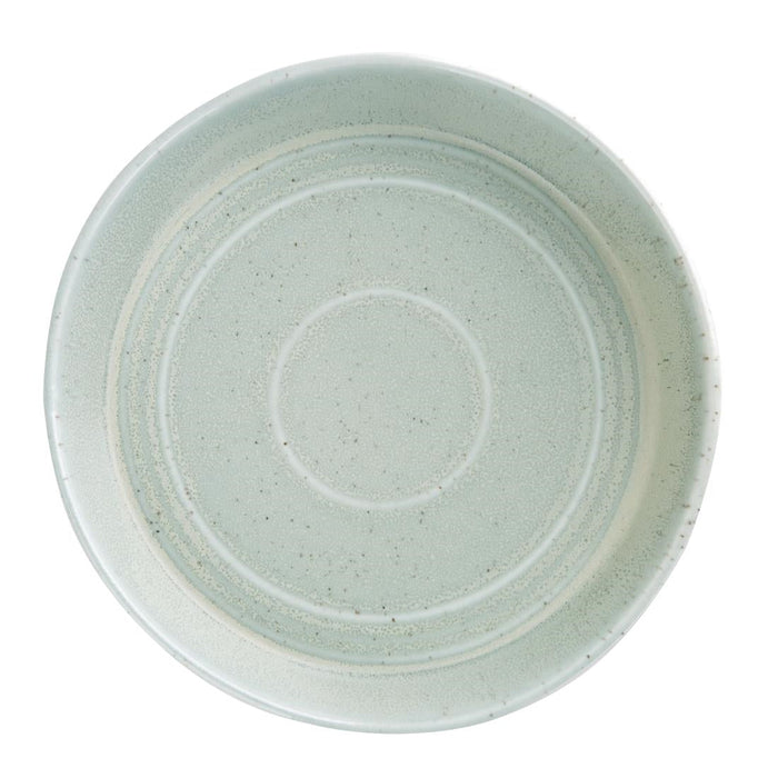 Olympia Cavolo Flat Round Bowls Spring Green 220mm (4 Pack) Olympia