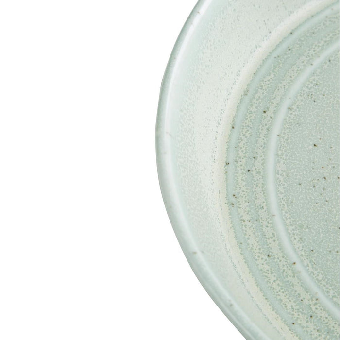 Olympia Cavolo Flat Round Bowls Spring Green 220mm (4 Pack) Olympia