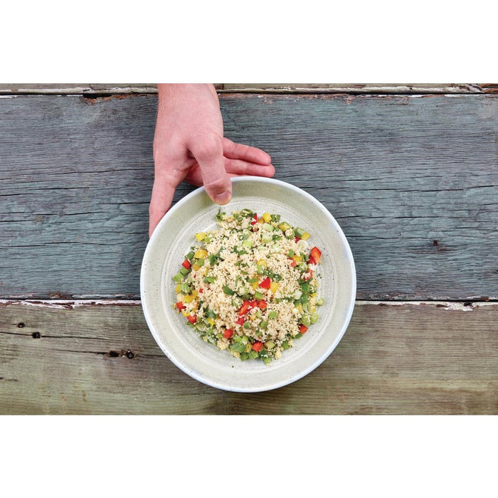Olympia Cavolo Flat Round Bowls Spring Green 220mm (4 Pack) Olympia