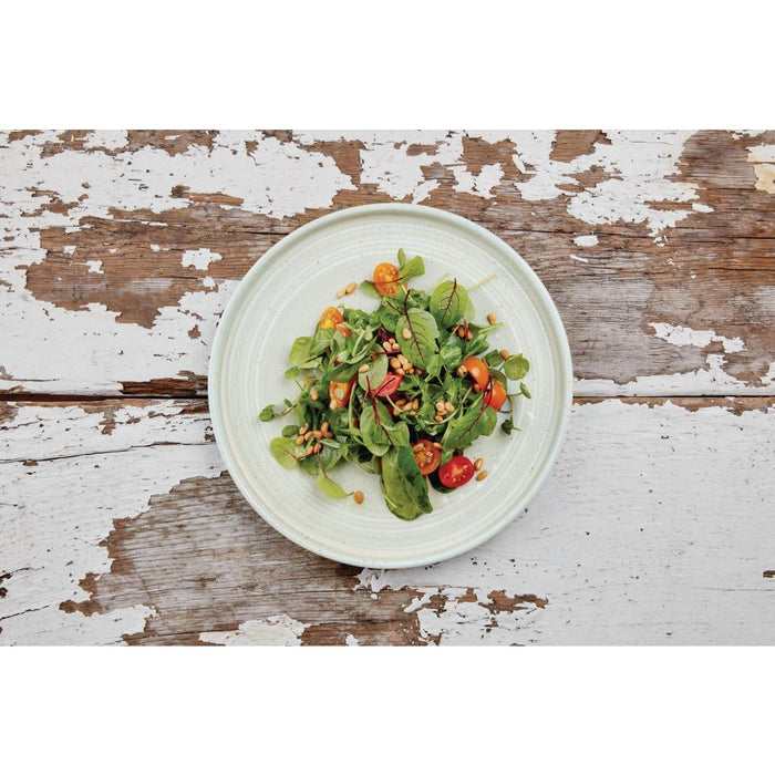 Olympia Cavolo Flat Round Plates Spring Green 270mm (4 Pack) Olympia