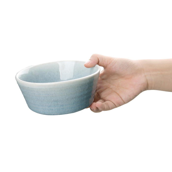 Olympia Cavolo Flat Round Bowls Ice Blue 143mm (6 Pack) Olympia