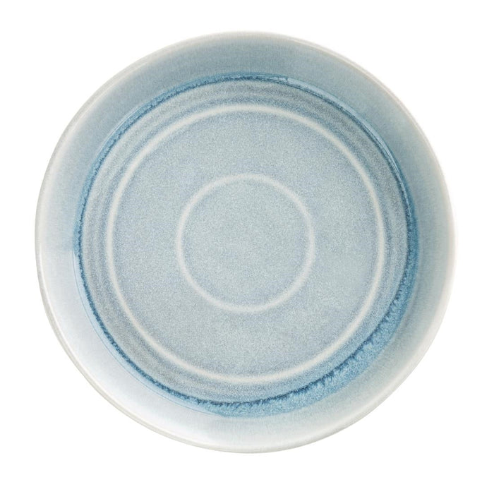 Olympia Cavolo Flat Round Bowls Ice Blue 220mm (4 Pack) Olympia