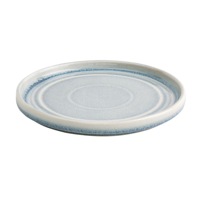 Olympia Cavolo Flat Round Plates Ice Blue 180mm (6 Pack) Olympia