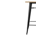 Bolero Bistro Bar Table with Wooden Top Black Bolero