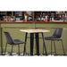 Bolero Bistro Bar Table with Wooden Top Black Bolero