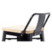 Bolero Bistro Backrest High Stools with Wooden Seat Pad Black (4 Pack) Bolero