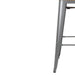Bolero Bistro Backrest High Stools with Wooden Seat Pad Gun Metal (4 Pack) Bolero