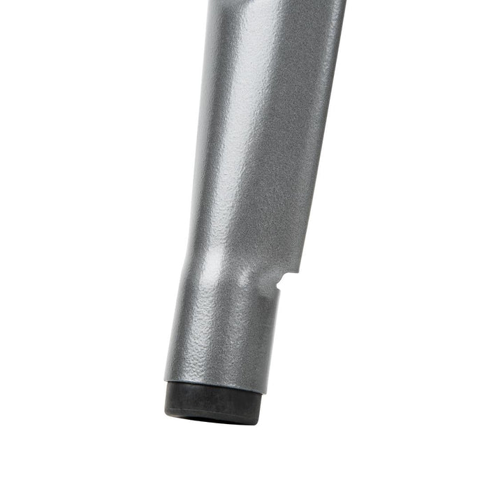 Bolero Bistro Backrest High Stools with Wooden Seat Pad Gun Metal (4 Pack) Bolero